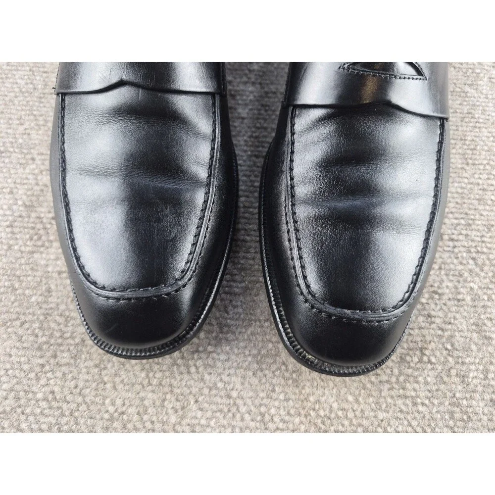 Gravati For Richards Store Shoes Men Sz 10M Black Leather Loafers Made in Italy
